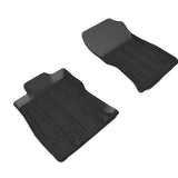 All-Weather Custom-Fit Floor Mats for Subaru Forester 2019-2024 with Non-Slip Backing - Black - 1st Row