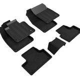 All-Weather Custom-Fit Floor Mats for Volvo Xc60 T5 / Xc60 T6 2018-2024 with Non-Slip Backing - Black - 1st Row 2nd Row