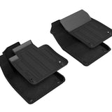 All-Weather Custom-Fit Floor Mats for Volvo Xc60 2018-2025 with Non-Slip Backing - Black - 1st Row