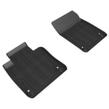 All-Weather Custom-Fit Floor Mats for Volvo Xc60 T5 / Xc60 T6 2018-2024 with Non-Slip Backing - Black - 1st Row
