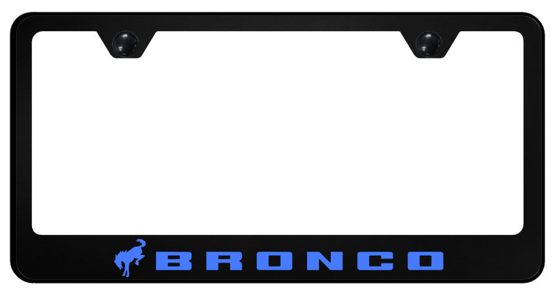 Bronco 2020 Blue PC Frame - UV Print on Black