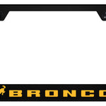 Bronco 2020 Orange PC Frame - UV Print on Black