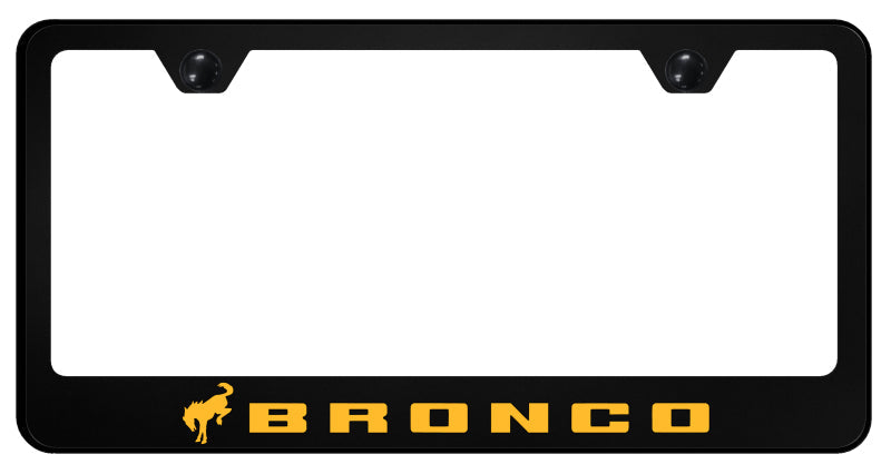 Bronco 2020 Orange PC Frame - UV Print on Black