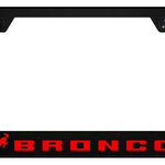 Bronco 2020 Red PC Frame - UV Print on Black