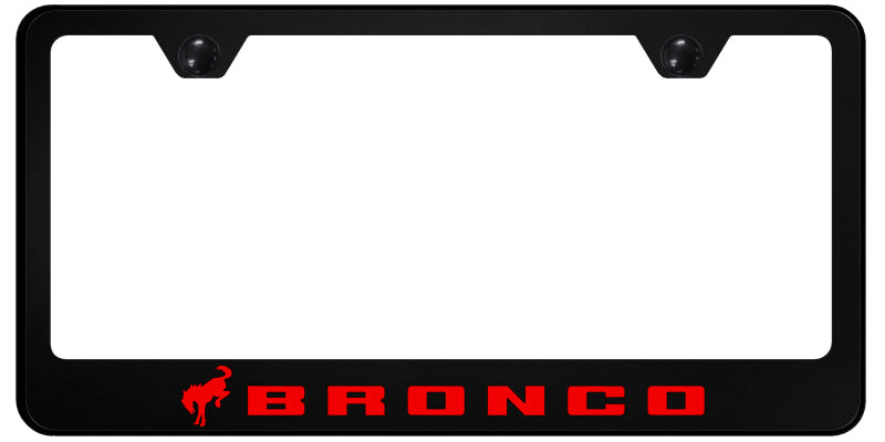 Bronco 2020 Red PC Frame - UV Print on Black