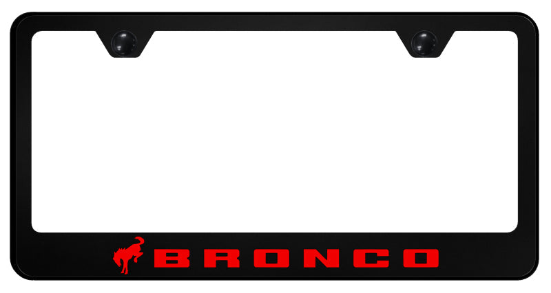 Bronco 2020 Red PC Frame - UV Print on Black