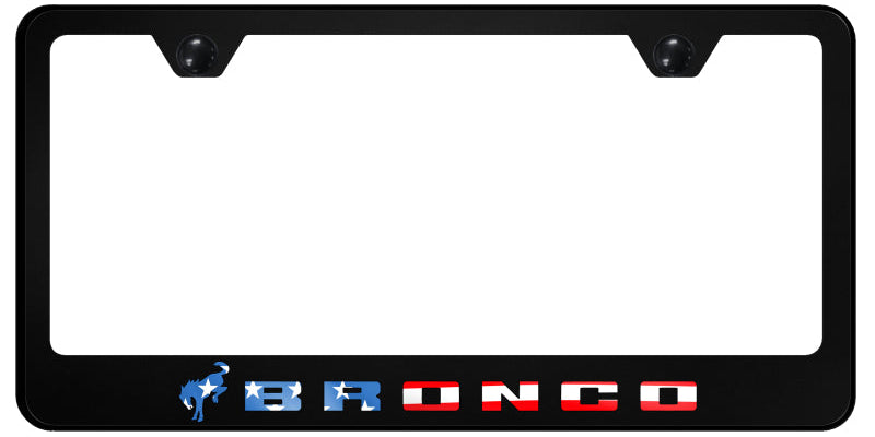 Bronco 2020 Flag PC Frame - UV Print on Black