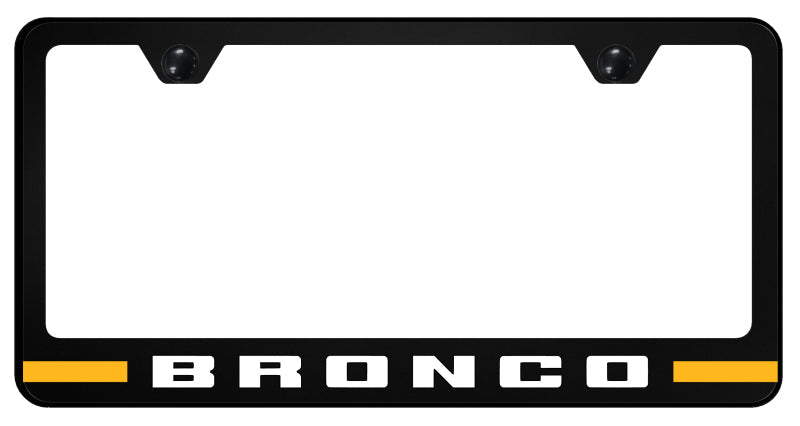 Bronco Stripe Orange PC Frame - UV Print on Black