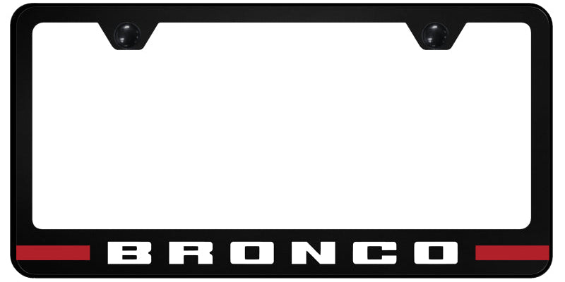 Bronco Stripe Red PC Frame - UV Print on Black