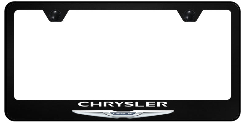 Chrysler Name and Logo PC Frame - UV Print on Black