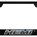 Hemi Slant Chrome PC Frame - UV Print on Black