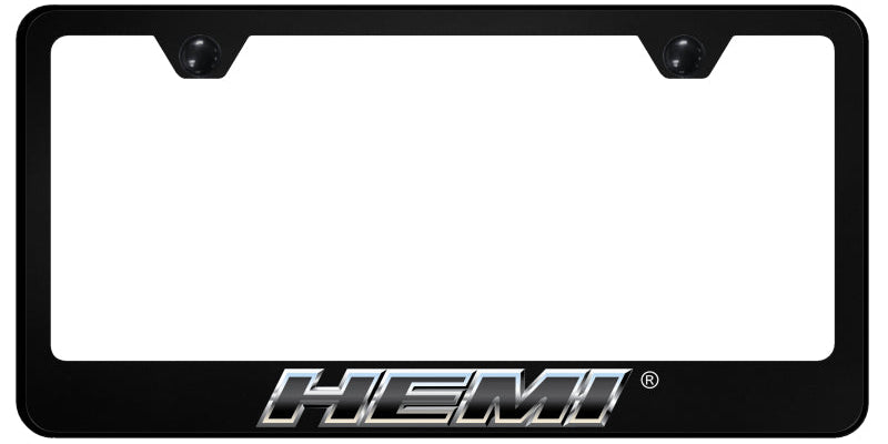 Hemi Slant Chrome PC Frame - UV Print on Black