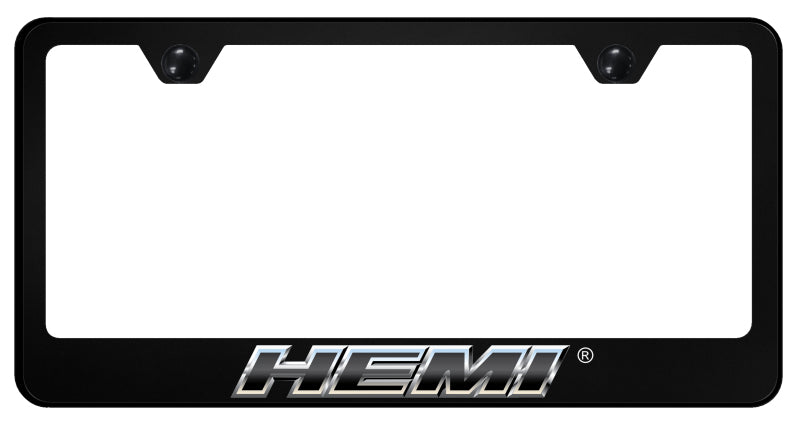 Hemi Slant Chrome PC Frame - UV Print on Black