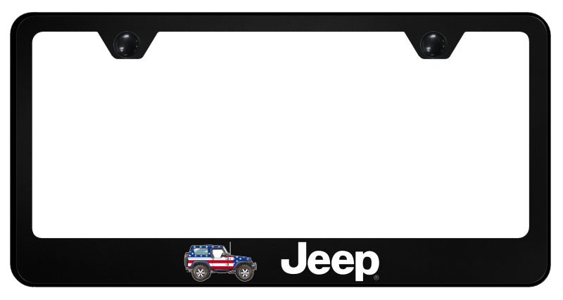 Jeep Flag PC Frame - UV Print on Black