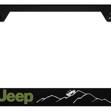 Jeep Green Mountain PC Frame - UV Print on Black