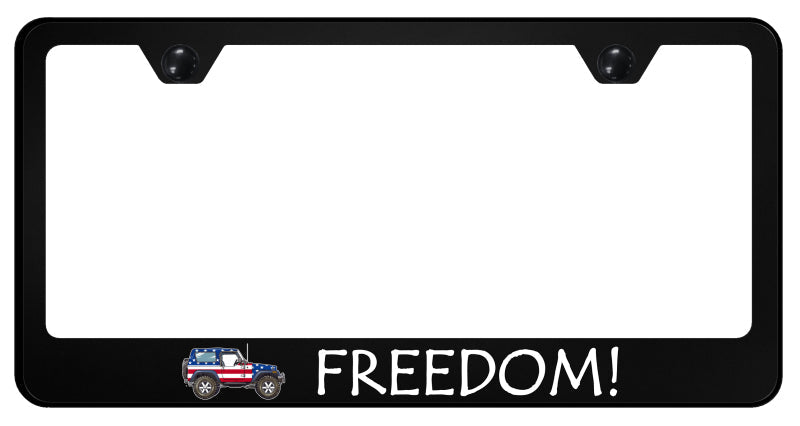 Jeep Freedom PC Frame - UV Print on Black