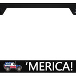 Jeep Merica PC Frame - UV Print on Black