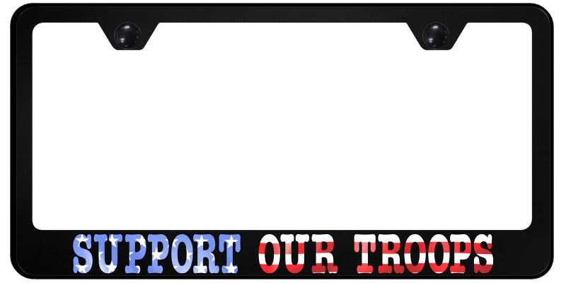 Support Our Troops PC Frame - UV Print on Black