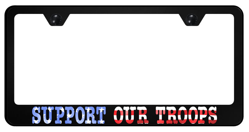 Support Our Troops PC Frame - UV Print on Black