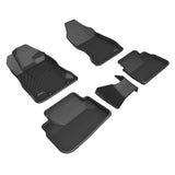 All-Weather Custom-Fit Floor Mats for Subaru Wrx 2022-2025 with Non-Slip Backing - Black - 2nd Row