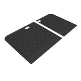 All-Weather Custom-Fit Floor Mats for Tesla Model 3 2021-2025 with Non-Slip Backing - Black - Seatback Protector