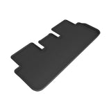 All-Weather Custom-Fit Floor Mats for Tesla Model S 2021-2025 with Non-Slip Backing - Black - 2nd Row
