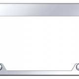 Blank Steel Truck Cut-Out Frame - Mirrored
