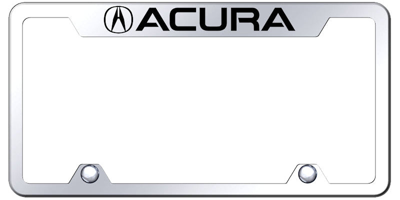 Acura Steel Truck Cut-Out Frame - Laser Etched Mirrored