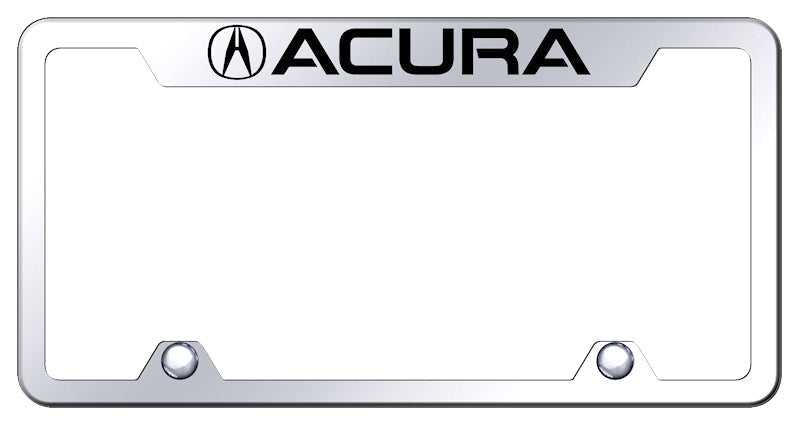 Acura Steel Truck Cut-Out Frame - Laser Etched Mirrored