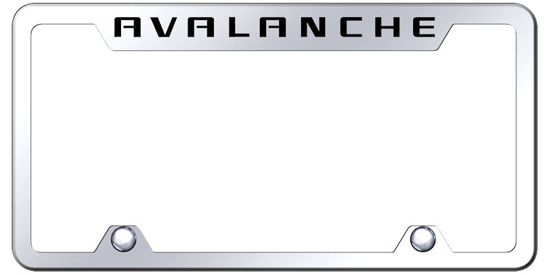 Avalanche Steel Truck Cut-Out Frame - Laser Etched Mirrored