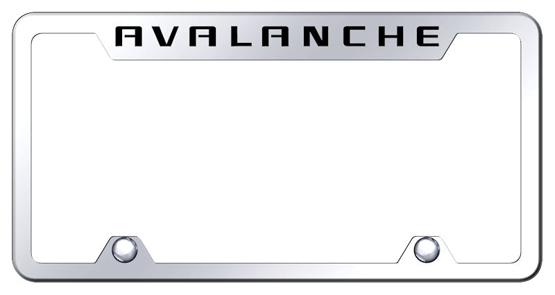 Avalanche Steel Truck Cut-Out Frame - Laser Etched Mirrored