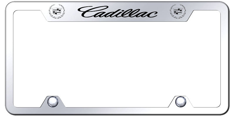 Cadillac Steel Truck Cut-Out Frame - Laser Etched Mirrored