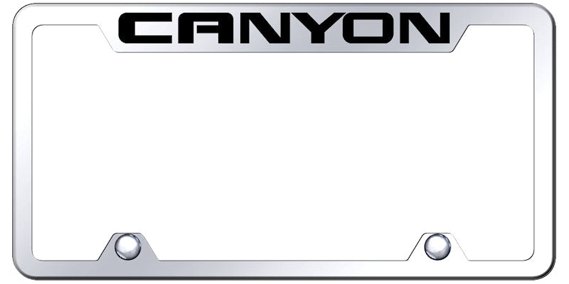 Canyon Steel Truck Cut-Out Frame - Laser Etched Mirrored