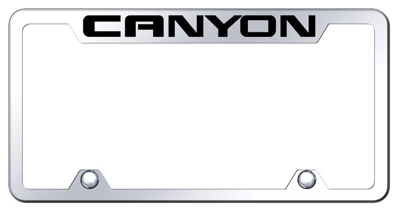 Canyon Steel Truck Cut-Out Frame - Laser Etched Mirrored