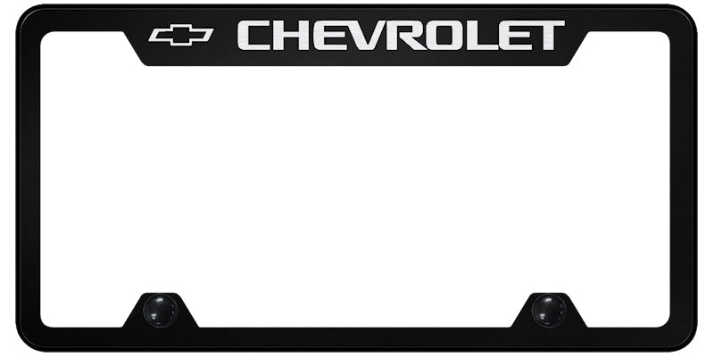 Chevrolet Steel Truck Cut-Out Frame - Laser Etched Black