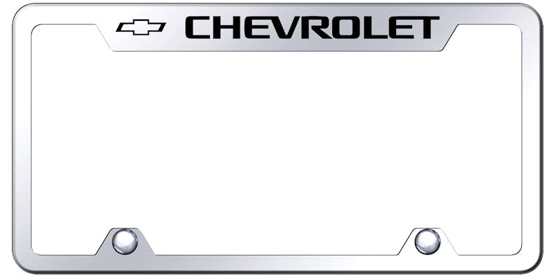 Chevrolet Steel Truck Cut-Out Frame - Laser Etched Mirrored