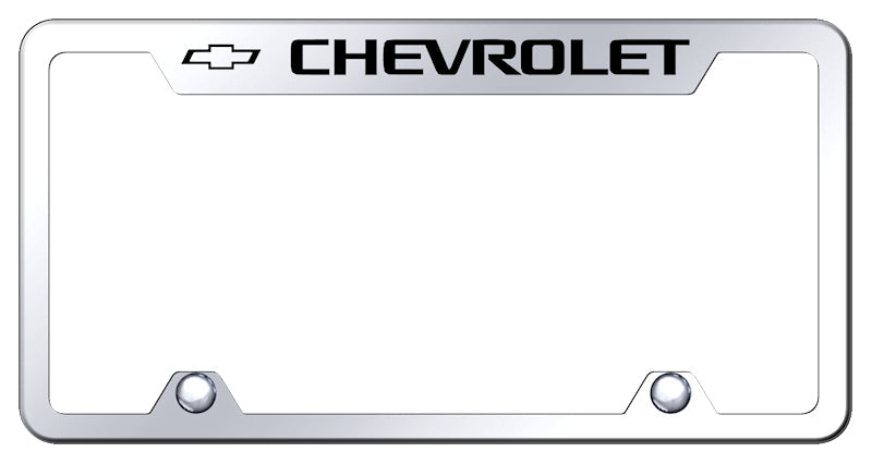 Chevrolet Steel Truck Cut-Out Frame - Laser Etched Mirrored