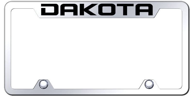 Dakota Steel Truck Cut-Out Frame - Laser Etched Mirrored