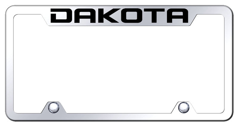 Dakota Steel Truck Cut-Out Frame - Laser Etched Mirrored