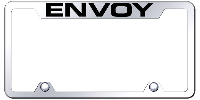 Envoy Steel Truck Cut-Out Frame - Laser Etched Mirrored