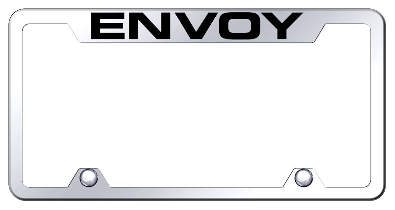 Envoy Steel Truck Cut-Out Frame - Laser Etched Mirrored