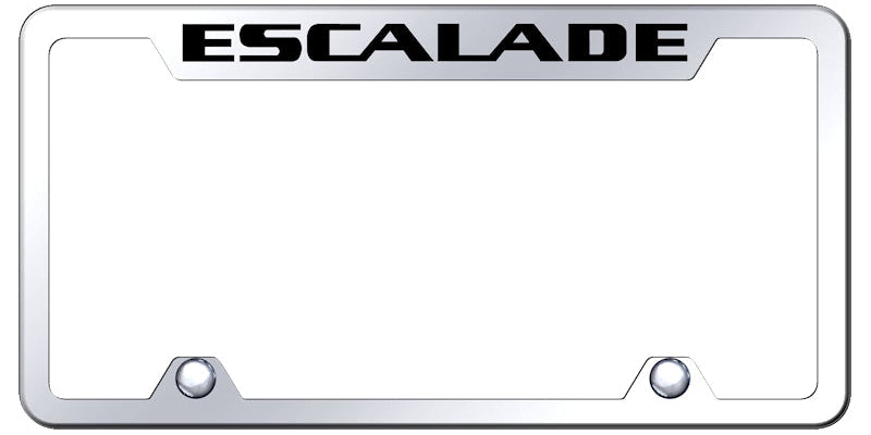 Escalade Steel Truck Cut-Out Frame - Laser Etched Mirrored