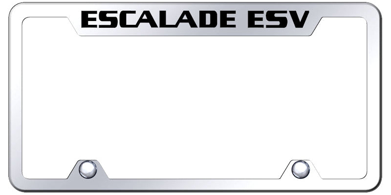 Escalade ESV Steel Truck Cut-Out Frame - Etched Mirrored