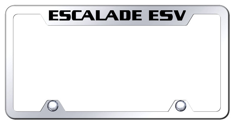 Escalade ESV Steel Truck Cut-Out Frame - Etched Mirrored