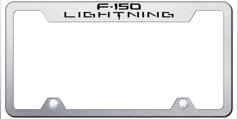 F-150 Lightning Steel Truck Cut-Out Frame - Etched Brushed