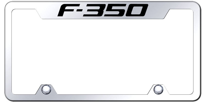 F-350 Steel Truck Cut-Out Frame - Laser Etched Mirrored