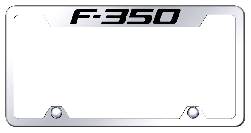 F-350 Steel Truck Cut-Out Frame - Laser Etched Mirrored