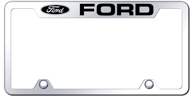 Ford Steel Truck Cut-Out Frame - Laser Etched Mirrored