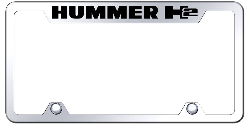 Hummer H2 Steel Truck Cut-Out Frame - Laser Etched Mirrored