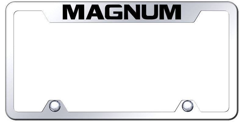 Magnum Steel Truck Cut-Out Frame - Laser Etched Mirrored